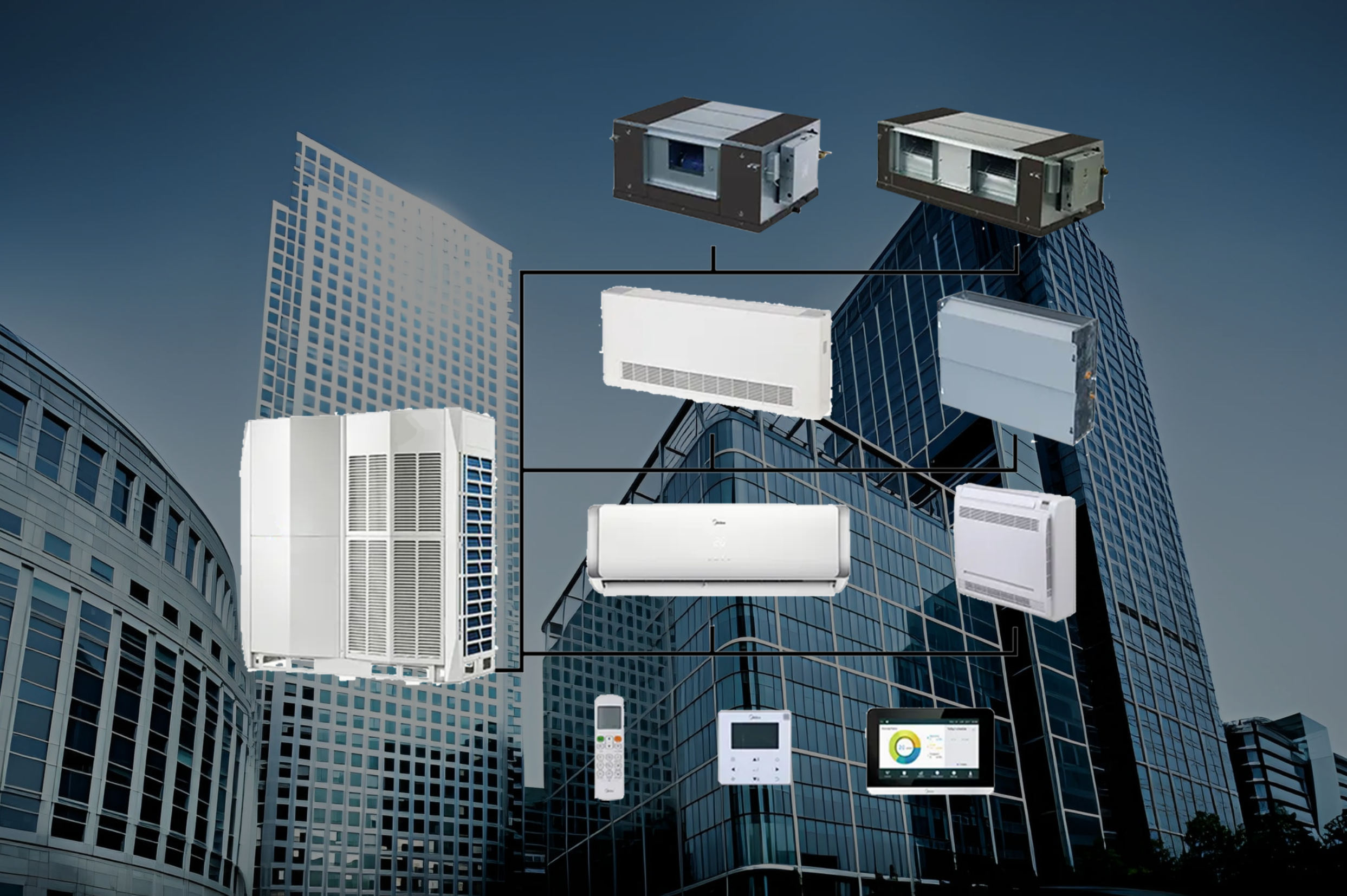 Edificio de oficinas moderno y eficiente energéticamente
